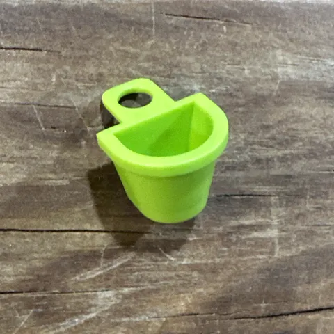 LEGO Minifig Accessory: Basket, Backpack, Part # 4523, Lime Green - 1 Pc