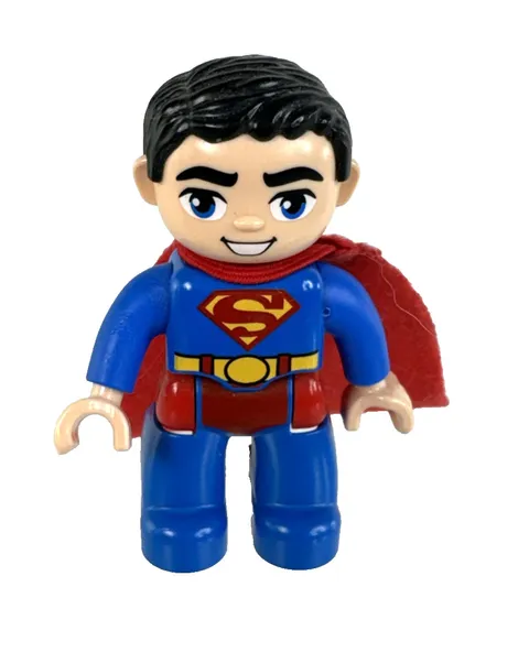 Lego Duplo Superman Minifigure DC Comics Super Heroes Red Fabric Cape2.5"Retired