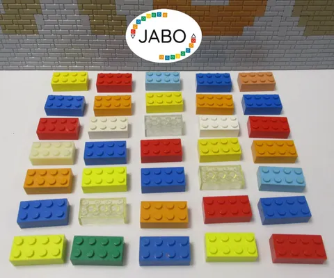 (D5/1) Lego 35 test bricks 2x4 from Bayer or BASF