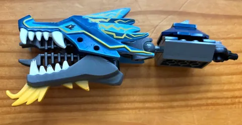 Lego Ninjago 2521 Lightning Dragon Battle Parts UPPER Lower JAW head face neck
