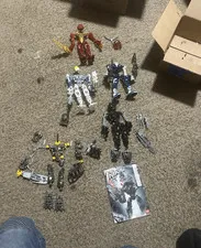 BIONICLE 5 Toa Inika Incomplete Sets Lot Nuparu, Hahli, Hewkii, Jaller & Matoro!