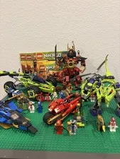 LEGO NINJAGO Lot Samurai Mech 9448 Blade Cycle 9441 Fangpyre Truck Ambush 9445