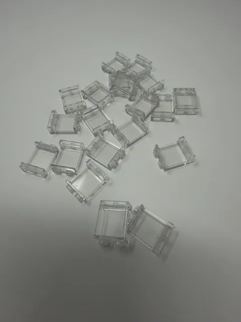 LEGO Parts: Wall Window Panel, 1x2x2, #94638, 35378, 87552, Clear Lot of 20