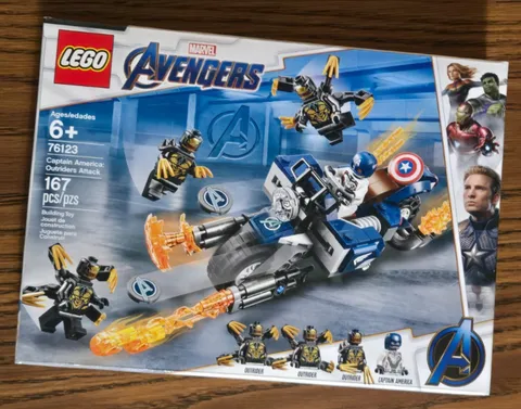 NEW - LEGO - MARVEL AVENGERS CAPT AMERICA  - 167 PCS - SET # 76123 - AGES 6+