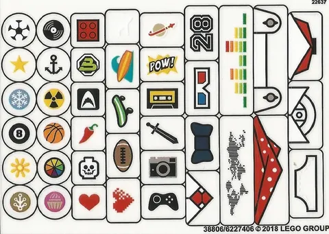 LEGO STICKER SHEET 41597 GO BRICK ME from set New & Genuine