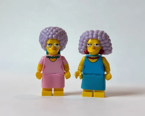 Lego Selma & Patty Bouvier Minifigure Lot Simpsons Series 2 sim037 sim038 Rare
