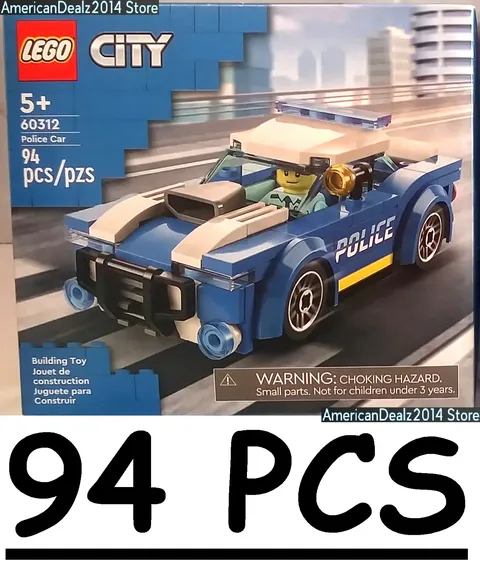 LEGO City Police Car 60312 Building Toy Set 94 Pieces with Minifigure NEW