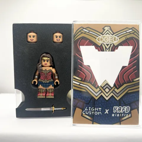 LEGO DC Comics BVS Yafd Custom Wonder Woman Variant Pad Printed Minifigure NEW