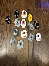 LEGO Lot Of Castle Walls Light Gray Yellow Black Panel Walls, Corners, Windows