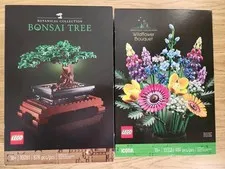 Lego Set Lot of 2 Wildflower Bouquet 10313 Bonsai Tree 10281 New