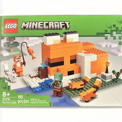 LEGO Minecraft 21178 The Fox Lodge Set 193 Pieces Fox Animal Figurine BRAND NEW