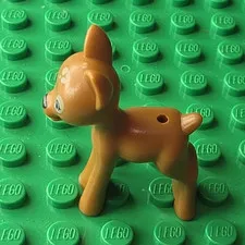 LEGO Reindeer Animal Figure Brown Plastic Animal 1 Piece 1 Part Animals L0513