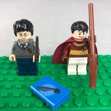 LEGO Harry Potter Minifig Lot Oliver Wood Quidditch Harry Gryffindor Spell Book