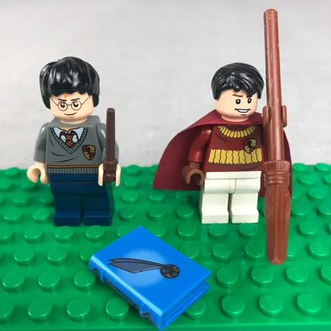 LEGO Harry Potter Minifig Lot Oliver Wood Quidditch Harry Gryffindor Spell Book
