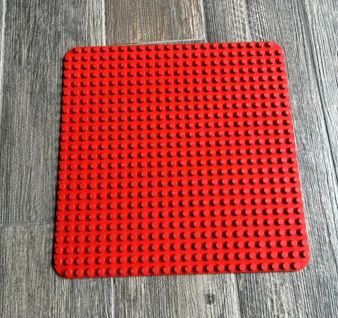 LEGO Duplo RED Building 15x15" Base Plate 484 Pegs