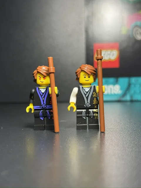 New Ninjago Young Lord Garmadon And Young Master Wu Custom Lego Minifigure 71861