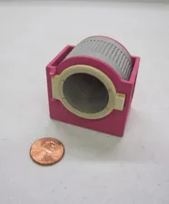 Vtg Lego Duplo PINK WASHING MACHINE LAUNDRY Spins! Furniture House Home #2