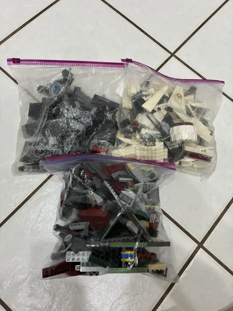 INCOMPLETE/YELLOWING - LEGO Star Wars Bulk Brick Lot - NO MINIFIGURES