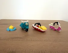 LEGO Small Vehicle Builds Bulk Lot 4 pcs Blue Yellow White Red Pink Genuine