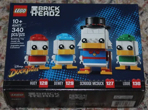 Lego Disney BrickHeadz Scrooge McDuck, Huey, Dewey, Louie 40477. New; sealed box