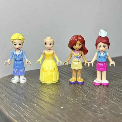 LEGO Disney Princess Mini Doll Lot Elsa Frozen Belle Yellow Dress Friends Mia