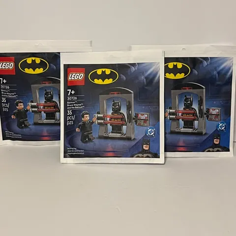 LEGO DC Batman Bruce Wayne and the Batsuit 30726 (Lot of 3) New Sealed Batcave