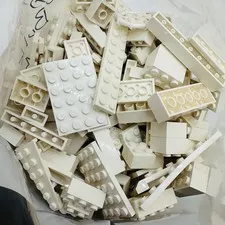 Lego Bulk Lot White 2 lbs Pounds Bricks Plates Blocks Star Wars Space B9