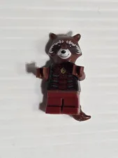 Authentic LEGO Marvel Rocket Raccoon sh0936 Minifigure Brown Red Suit Tail