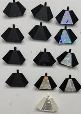 Vintage LEGO Space UFO RoboForce Black & Tan Holographic Sticker Slopes Lot 3003