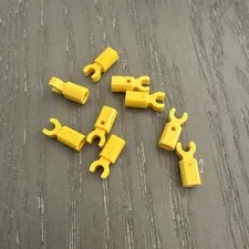 LEGO Bar Holder with Clip (11090 / 44873) Yellow 9 Pieces