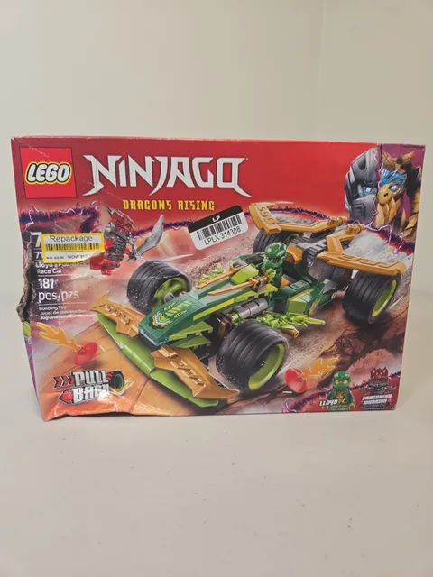 LEGO #71828 NINJAGO LLOYD'S PULL-BACK RACE CAR 181 PIECES AGES 7+ (Box damaged)