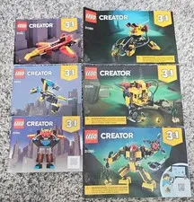 Lego Creator 3in1 manuals only complete sets 31124 31090