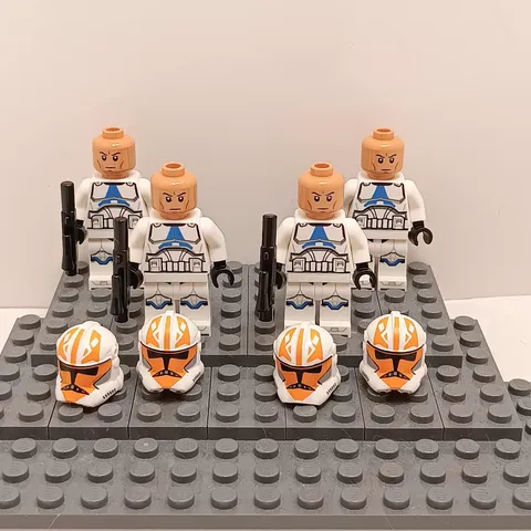 Lego Star Wars 332nd Clone Trooper Minifigure sw1278 Lot Of 4 With Blasters