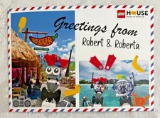 Lego House Denmark Greetings From Robert & Roberta Exclusive Postcard Mini Chef
