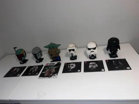 LEGO Star Wars Helmet Collection Lot 6 Retired Sets 75304 75318 75277 75276 7532