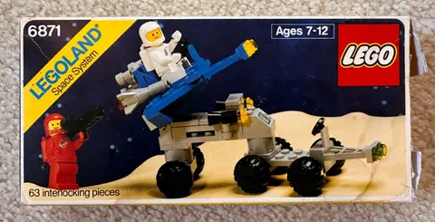 Vintage Lego Space set 6871 - Star Patrol Launcher; 100% complete w box/manual