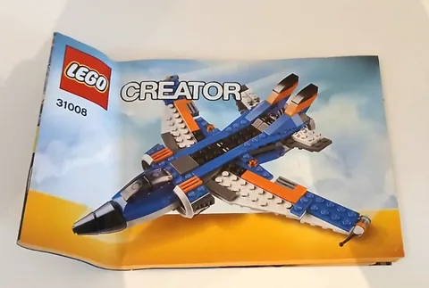 Lego notice de montage Instruction Creator 31008 Blue Jetplane jet bleu