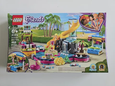 LEGO FRIENDS 41374 Andrea's Pool Party NEW SEALED Age 6+ NISB