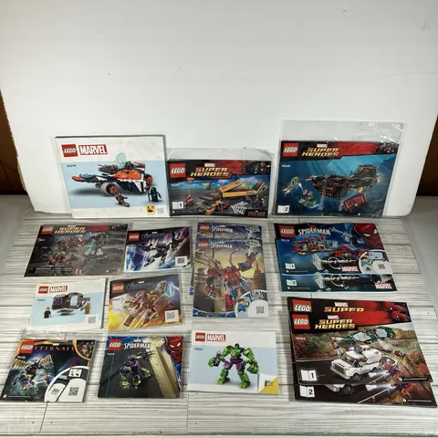 Lego Instruction Manuals - Lot - Marvel Super Heroes Spider-Man