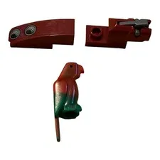 Lego Genuine Original Replacement  Red/Green Parrot & Mini Blaster w/ Trigger