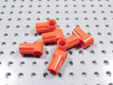 LEGO Lot of 6 Red Technic Pin Axle Connectors #1 BD
