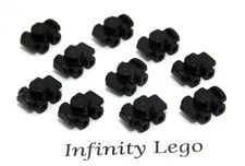 10 LEGO Black Minifigure Roller Skate Friends Accessory (11253 18747)  10 Pieces