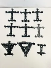 LEGO Bionicle Hero Factory BLACK Torso Part Lot 90623 90625 90626 98590 Lot Of 9