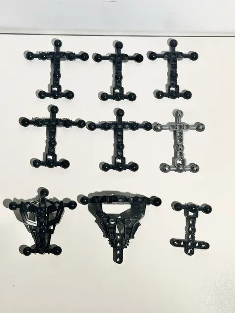 LEGO Bionicle Hero Factory BLACK Torso Part Lot 90623 90625 90626 98590 Lot Of 9