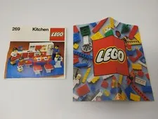 1978 Lego Instruction Manual for Kitchen #269 Plus 1979 Brochure