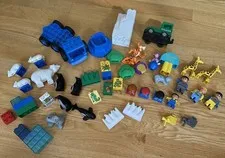Lego DUPLO Animal Figures Lot Zoo Polar People Vehicles Tigger 40+ pieces