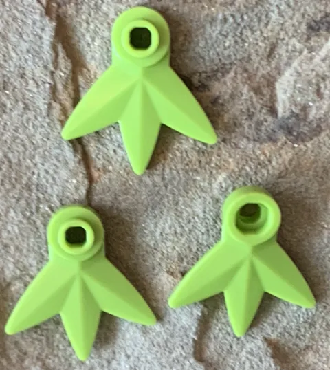 Lego Botanical Leaves Lot. Lime Green. Used