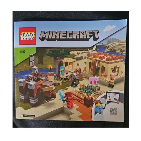 LEGO Minecraft Instruction Manual Booklet 21160 The Illager Raid English