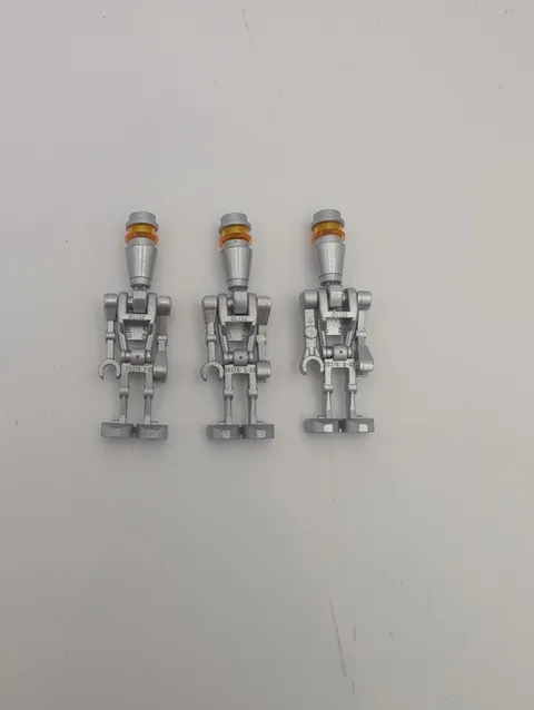 Lego Star Wars Silver Assassin Droid (Sw0229) Lot Of 3