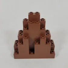 Vtg LEGO Castle REDDISH BROWN Rock Wall Triangular Mountain Panel Part 6083